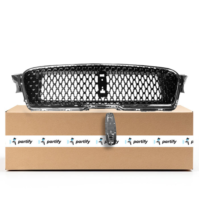 Parrilla Lincoln MKZ negra brillante con marco satinado y soporte para emblema - FO1200614