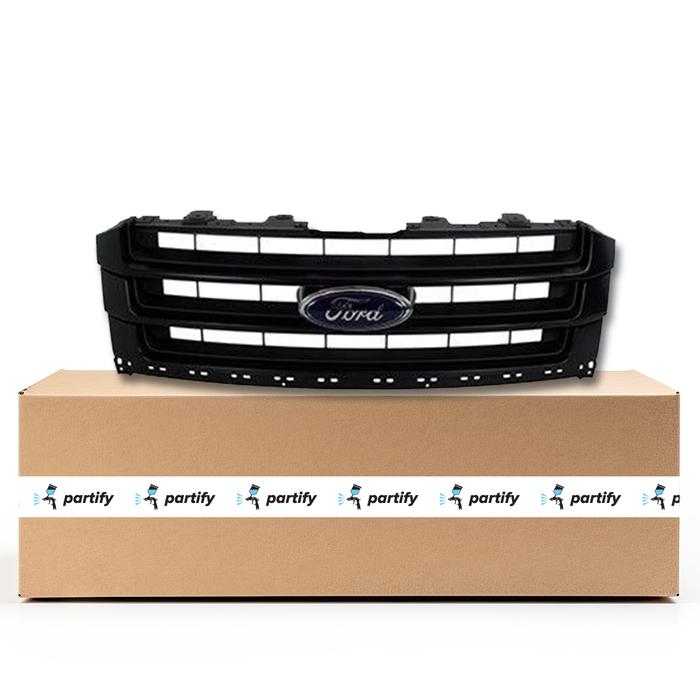 Parrilla cromada/negra mate para Ford Expedition, con cámara y sin paquete Stealth Edition, modelo Limited/Max Limited - FO1200649