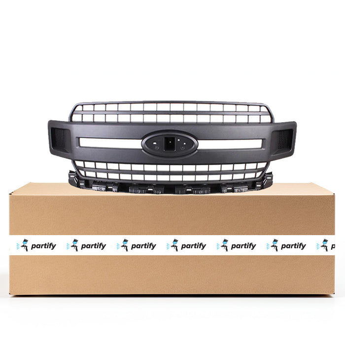 Ford F-150 XL CAPA Certified Grille Matte Black Assembly - FO1200650C