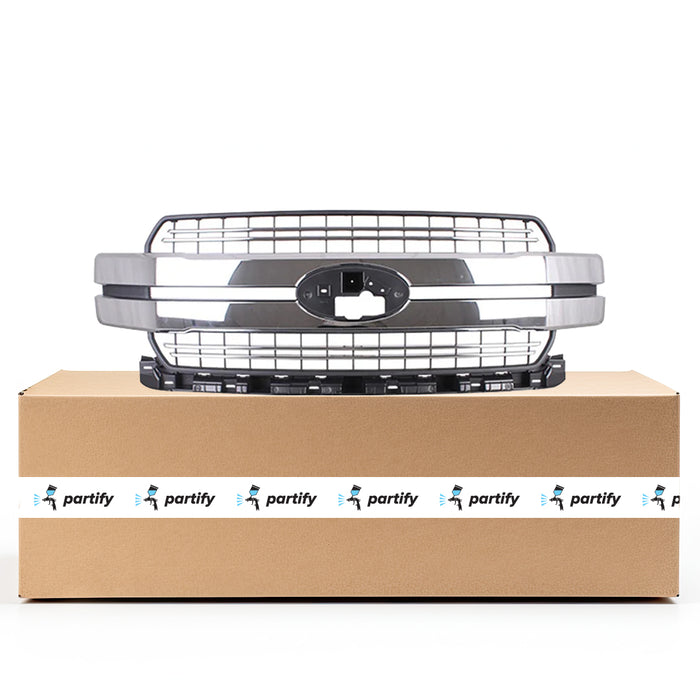Ford F-150 Lariat Grille W/O Chrome Pkg Assembly - FO1200654