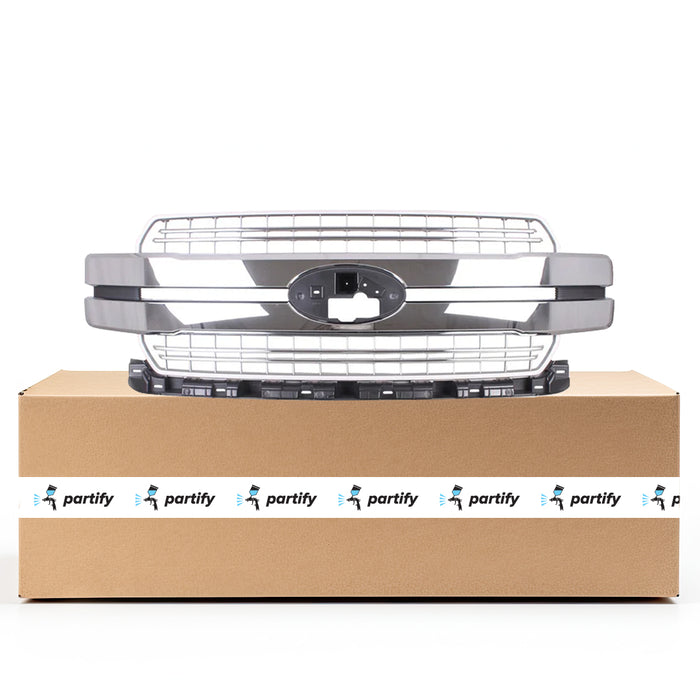 Ford F-150 Lariat Grille W/Chrome Pkg Assembly - FO1200655