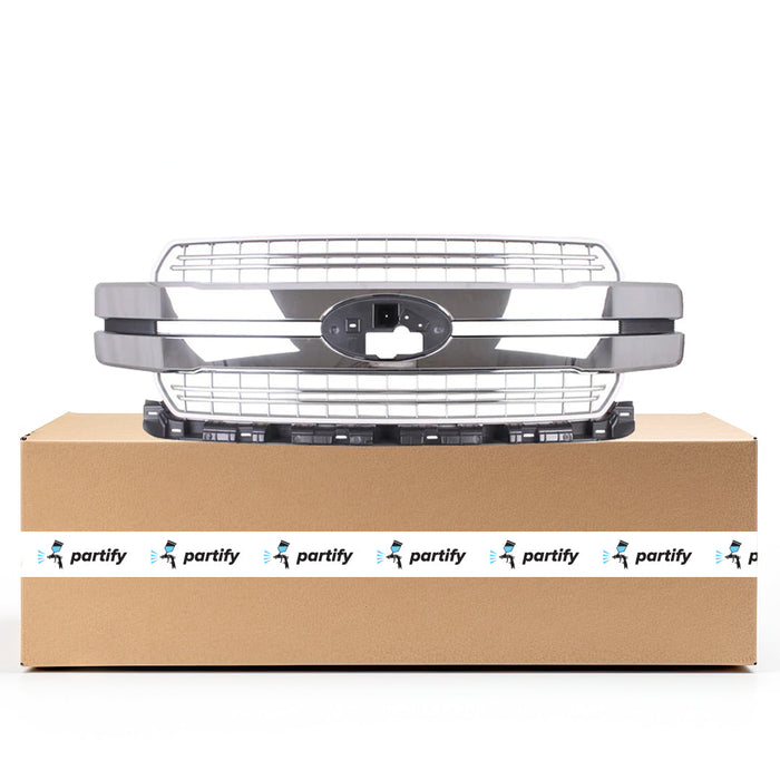 Ford F-150 Lariat CAPA Certified Grille W/Chrome Pkg Assembly - FO1200655C