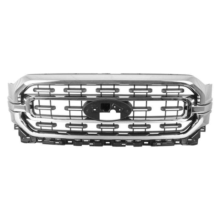 Ford F-150 XLT CAPA Certified Grille W/Chrome Pkg Assembly - FO1200673C