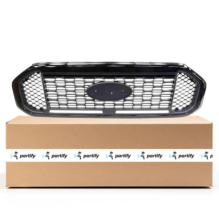 Ford Ranger XLT Grille W/O Tremor Off-Road Pkg W/Black Appearance Pkg Assembly - FO1200699