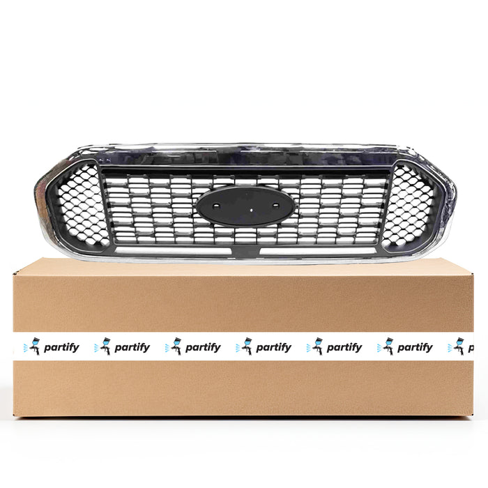 Ford Ranger XLT Grille W/O Tremor Off-Road Pkg W/Xtr Pkg Chrome Assembly - FO1200700