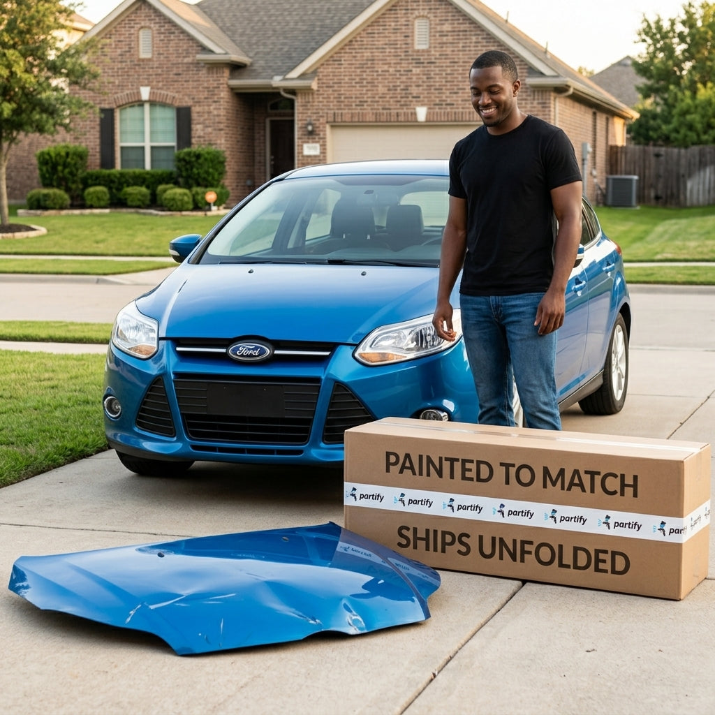 2012-2018 Ford Focus Hood - FO1230296 — Partify