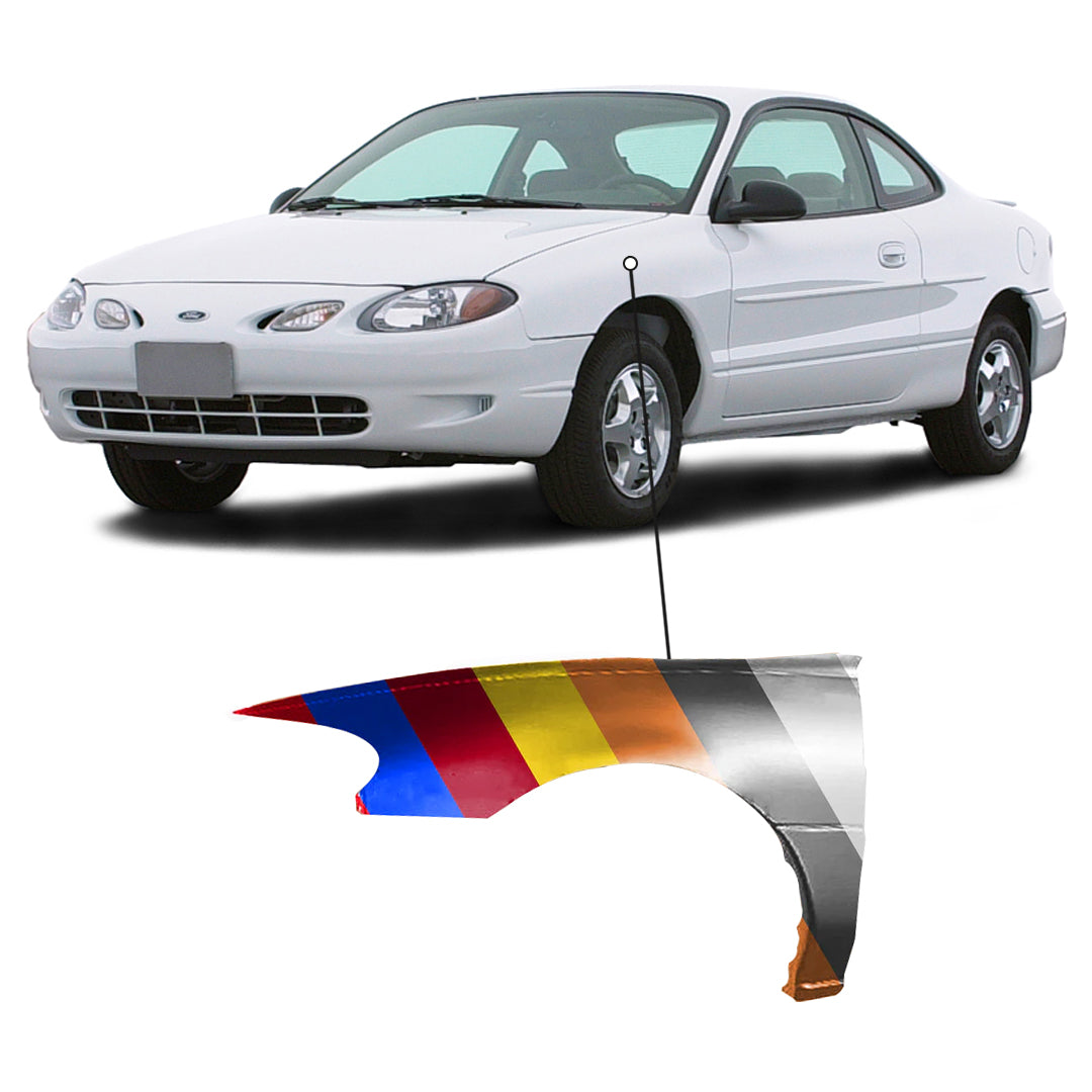 1997-2002 Ford Escort Non-ZX2 Driver Side Fender - FO1240193 — Partify