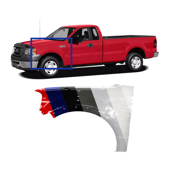 Ford F-150 CAPA Certified Driver Side Fender With Flare Holes - FO1240232C