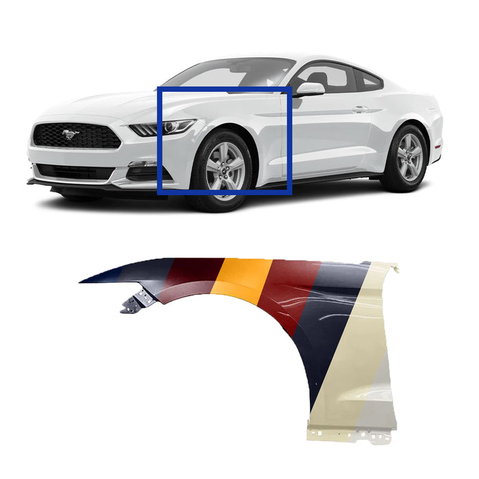 Ford Mustang Driver Side Fender Without Emblem Holes - FO1240296