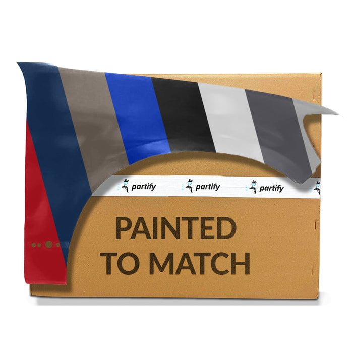 Guardabarros del lado del pasajero con certificación CAPA para Ford Explorer XLT, sin orificios para molduras de ruedas - FO1241247C