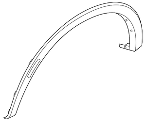 Front Driver Side Wheel Arch Molding image