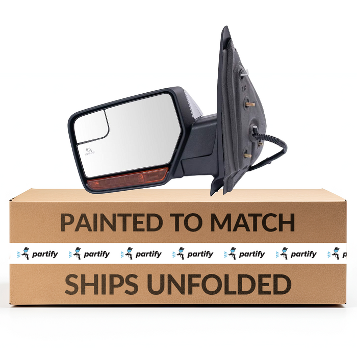 Lincoln Navigator/Ford Expedition Driver Side Door Mirror Power Heated W/Puddle Light Wsignal W/Memory Power Folding Chrome Assembly - FO1320484