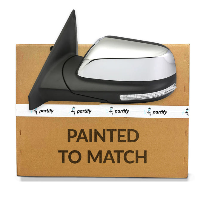 Ford Explorer Driver Side Door Mirror Satin Chrome From 10-16-15 W/O Auto Dimming Assembly - FO1320618