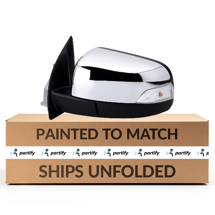 Ford Ranger Driver Side Door Mirror Power Pwr Folding W/Signal Lamp Chrome - FO1320685