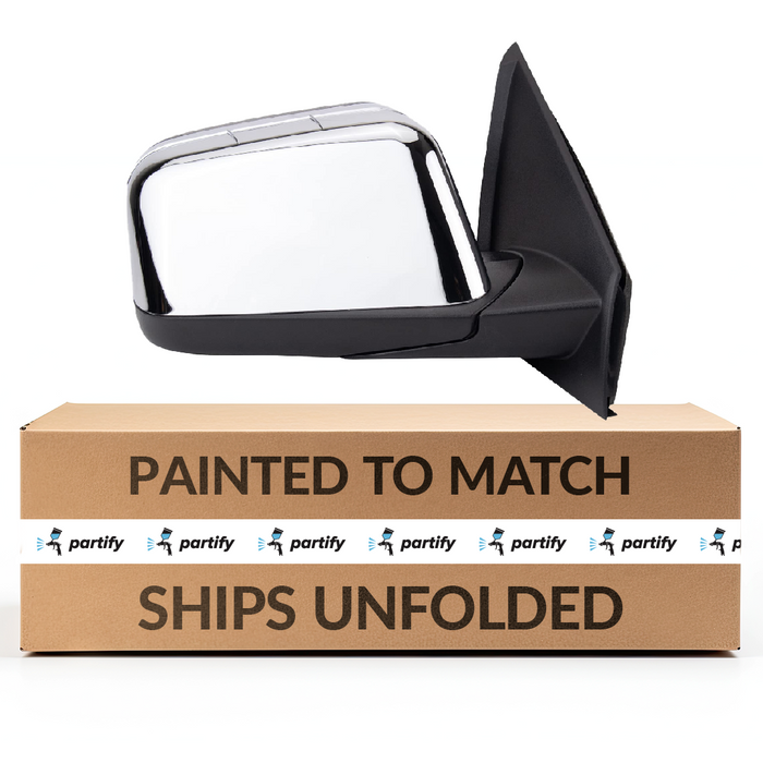 Lincoln MKX Passenger Side Door Mirror Power Heated W/Puddle Lamp W/O Blis W/Memory Chrome Assembly - FO1321467