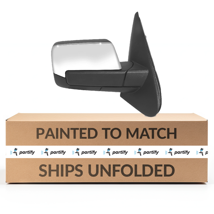 Lincoln Navigator/Ford Expedition Passenger Side Door Mirror Power Heated W/Puddle Light Wsignal W/Memory Power Folding Chrome Assembly - FO1321484