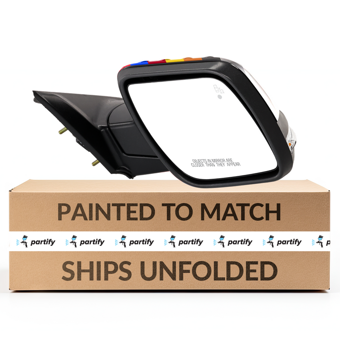 Ford Explorer Passenger Side Door Mirror W/O Blis W/Signal Lamps W/O Memory W/Blind Spot Mirror W/Cover Assembly - FO1321664