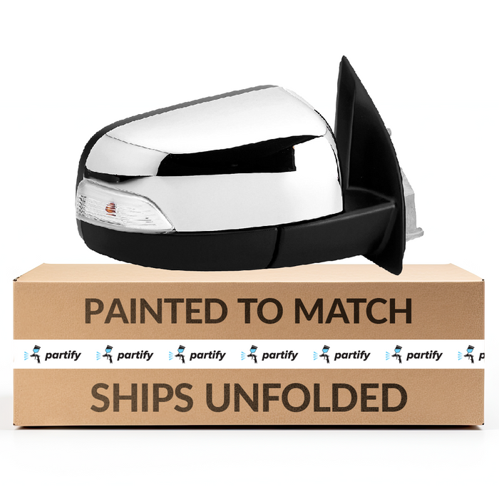 Ford Ranger Passenger Side Door Mirror Power Pwr Folding W/Signal Lamp Chrome - FO1321685