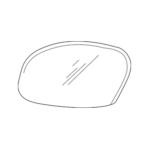 Driver Side Door Mirror Glass image