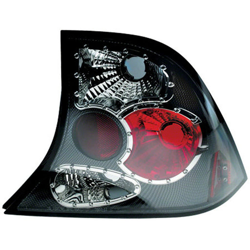 Ford Focus Tail Light Set W/Carbon Fiber Painted Housing W/Clear Lens 4 Door Sedan - FO2811134