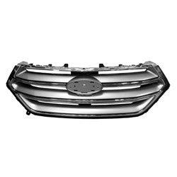 Ford Edge CAPA Certified Grille Chrome/Silver Without Aero Package With Camera Se/Sel/Titanium Model - FO1200560C