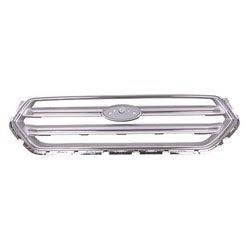 Ford Escape CAPA Certified Grille Painted Silver With Chrome Surround For Models Without Sport - FO1200593C