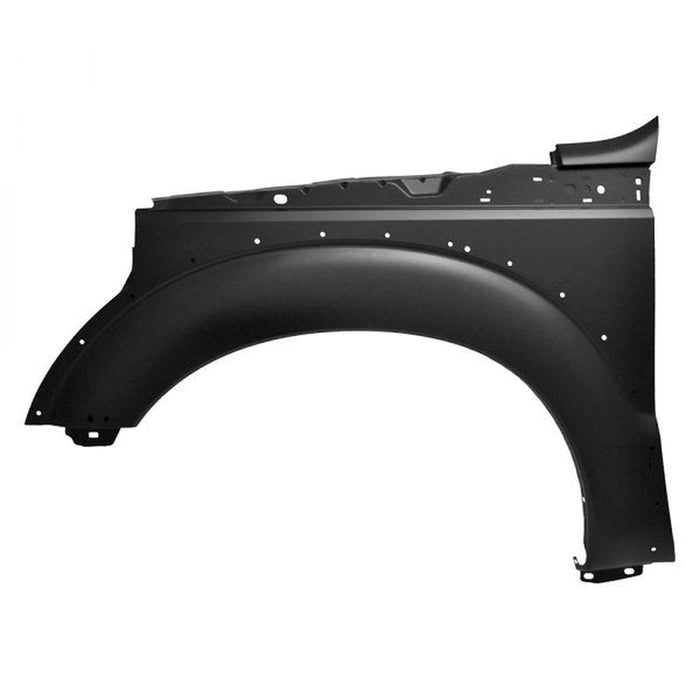 Ford F450/F550 CAPA Certified Driver Side Fender With Molding Holes - FO1240286C