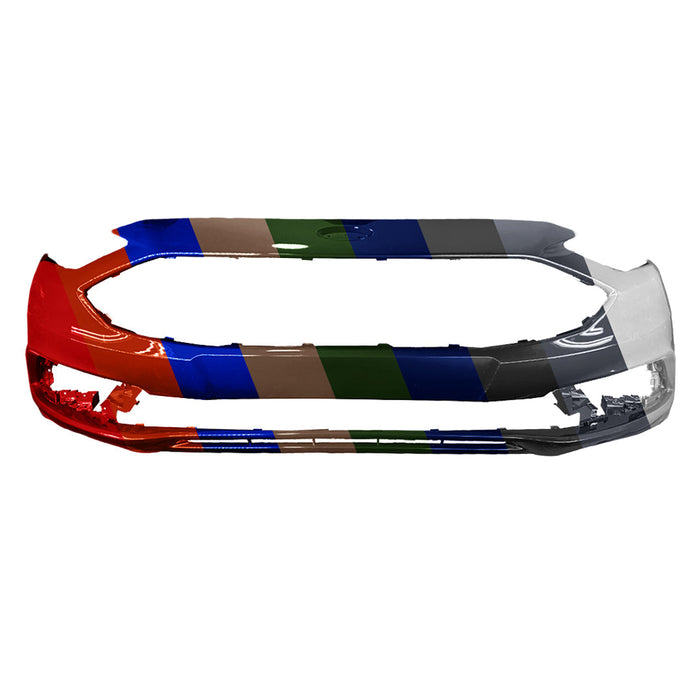 Ford Fusion Non Sport CAPA Certified Front Bumper Without Sensor Holes - FO1000718C