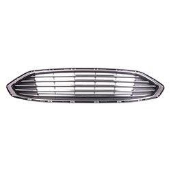 Ford Fusion OEM Grille Black With 5 Chrome Bars With Chrome Frame Without Sport - HS7Z8200AA