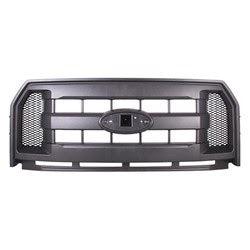 2015-2017 Ford Pickup F150 Grille Black 3 Bar Style With Black Mesh - FO1200583-Partify-Painted-Replacement-Body-Parts