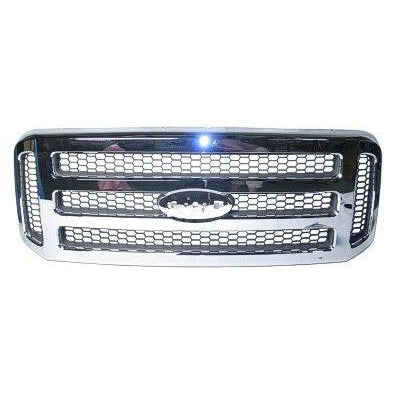 Ford Pickup F450 Superduty CAPA Certified Grille All Chrome Xlt/Lariat/Amarillo Model - FO1200456C