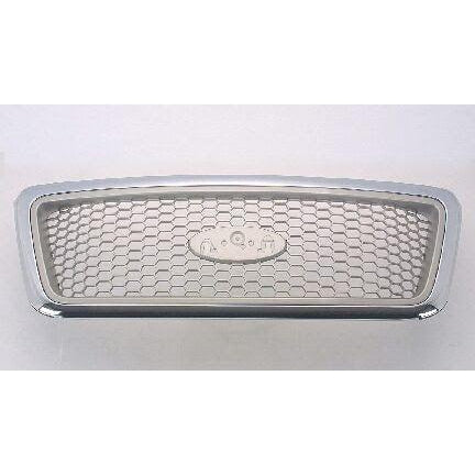 2004-2008 Ford Pickup Ford Lightduty Grille Chrome Frame With Champagne Honeycomb Lariat Model - FO1200427-Partify-Painted-Replacement-Body-Parts