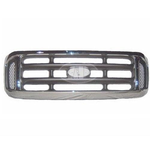 1999-2004 Ford Pickup Ford Superduty Grille Chrome - FO1200359-Partify-Painted-Replacement-Body-Parts