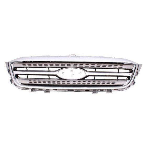 2010-2012 Ford Taurus Grille Gray With Chrome Moulding - FO1200525-Partify-Painted-Replacement-Body-Parts