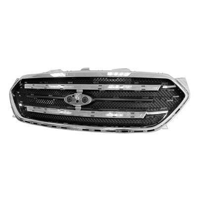 Ford Taurus OEM Grille Surround Chrome With Black Mesh Exclude Sho Model - DG1Z8200SA