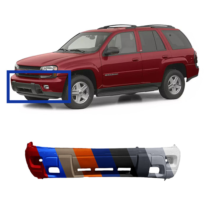 Chevrolet Trailblazer CAPA Certified Front Bumper With Fog Light Holes & Painted Lower - GM1000672C