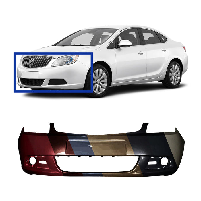 Buick Verano CAPA Certified Front Bumper Without Tow Hook Hole - GM1000930C