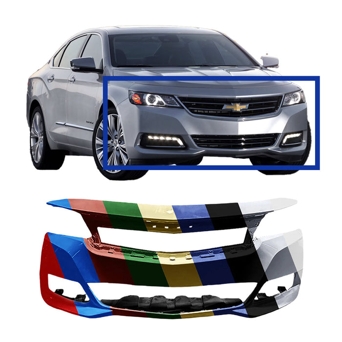 Chevrolet Impala OEM Front Bumper Without Adaptive Cruise Control & Without Active Shutter - 22990034