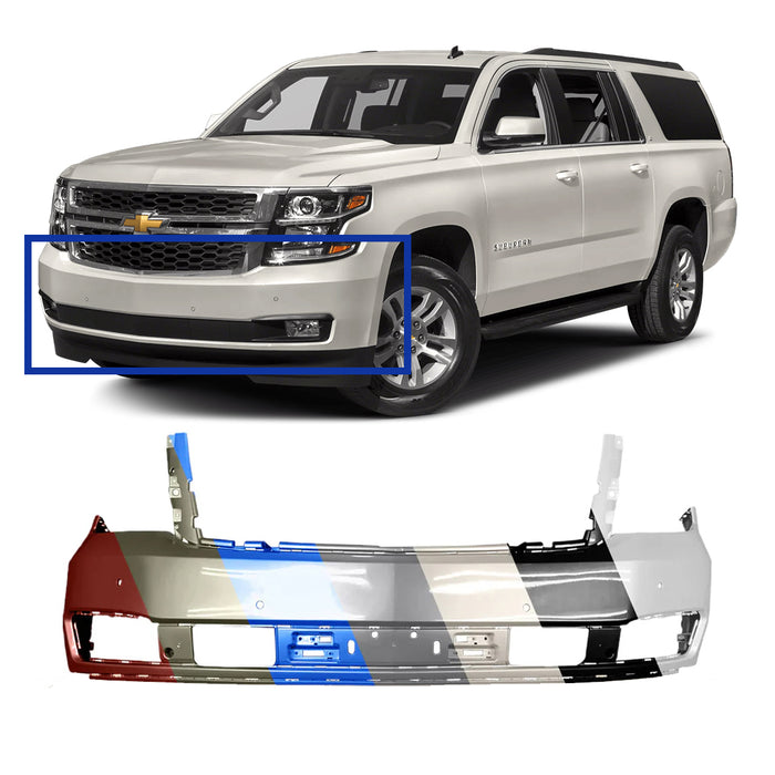 Chevrolet Suburban/Tahoe CAPA Certified Front Bumper Without Off-Road Package & With Sensor Holes - GM1000974C