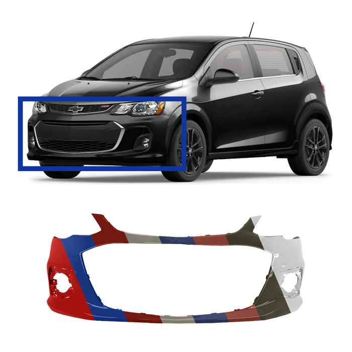 Chevrolet Sonic Front Bumper Without RS Package - GM1000A23