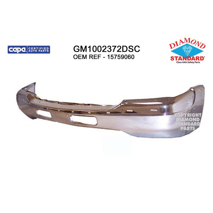 GMC Yukon XL 1500/XL 2500 Front Bumper Face Bar W/Air Holes W/License Bracket - GM1002372