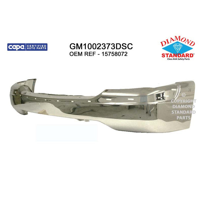 GMC Sierra 1500/Yukon/Yukon XL 1500 Base/Denali/HT/SL/SLE/SLT/WT/SL/SLE/SLT Front Bumper Face Bar W/O Air Holes - GM1002373
