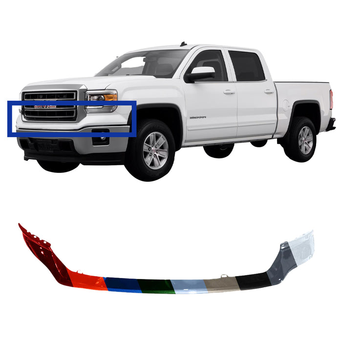 GMC Sierra 1500 CAPA Certified Front Upper Bumper - GM1014113C