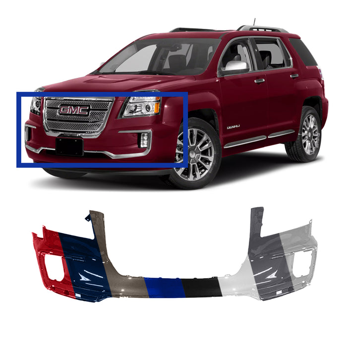 GMC Terrain CAPA Certified Front Bumper For LED Headlights - GM1014122C