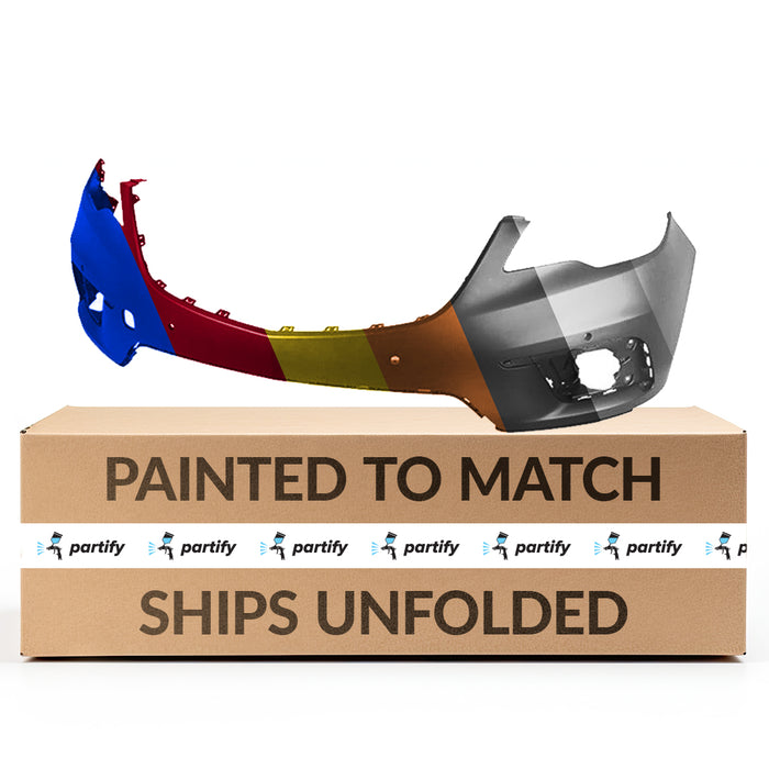 Buick Envision CAPA Certified Front Upper Bumper With 4 Park Assist Sensor Holes & without Auto Park Holes - GM1014124C