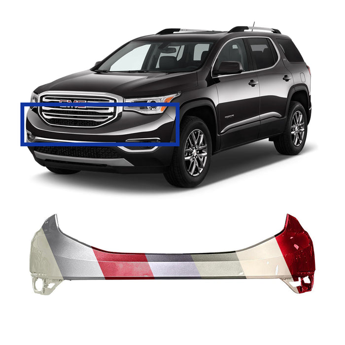 GMC Acadia OEM Front Bumper Without Sensor Holes - 84286368