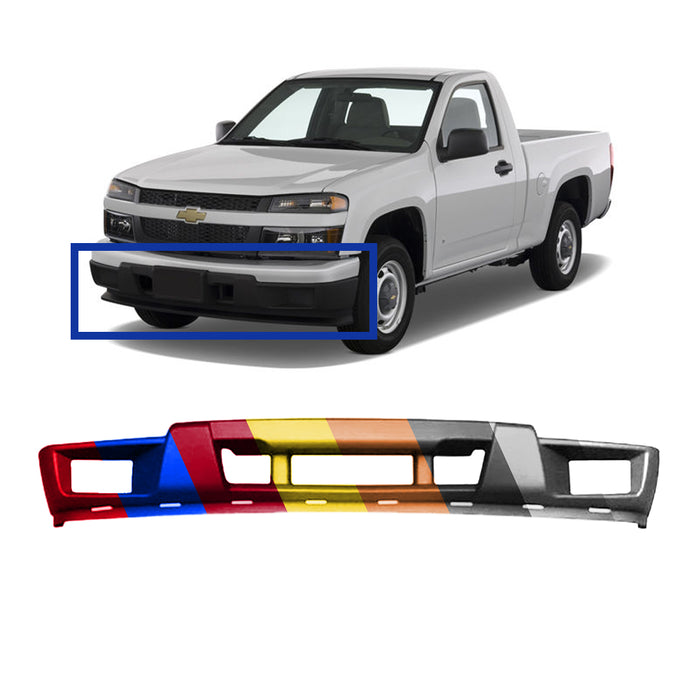 Chevrolet Colorado Lower Front Bumper With Fog Light Holes & Without XTREME Package - GM1015115