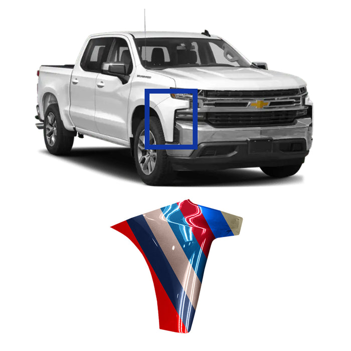 Chevrolet Silverado 1500/Silverado 1500 LTD Passenger Side Front Bumper Extension For USA Manufactured Models - GM1017110