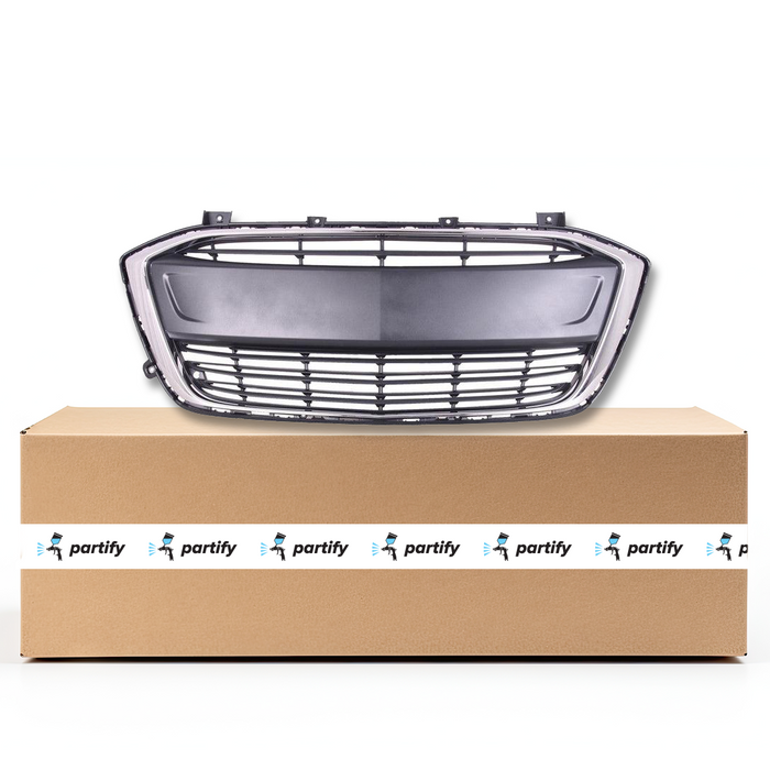 Chevrolet Sonic Hatchback Lower Grille Matte Black With Chrome Moulding Exclude Rs Package - GM1036195