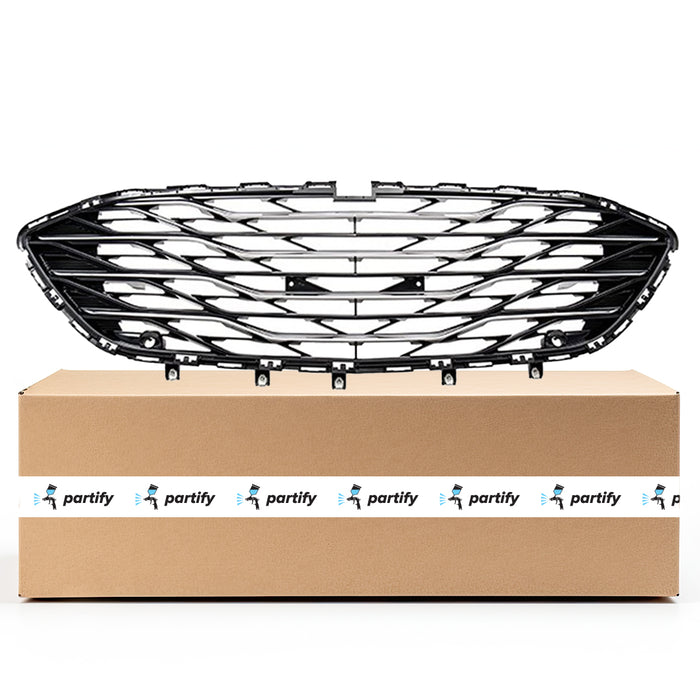 Chevrolet Malibu Lower OEM Grille Black With Inner Chrome Mouldings Use With Sensor Premier Model - 84473372